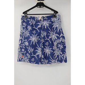 ralph Lauren shorts Mens L polo jeans company Swim trunks blue white floral
